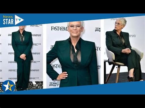 Jamie Lee Curtis, 63, models sheer top that barely disguises curves